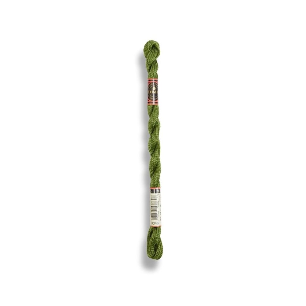 DMC Pearl Cotton Art. 115/5, 3346 Hunter Green - Broderigarn, Garn, Sticka & virka