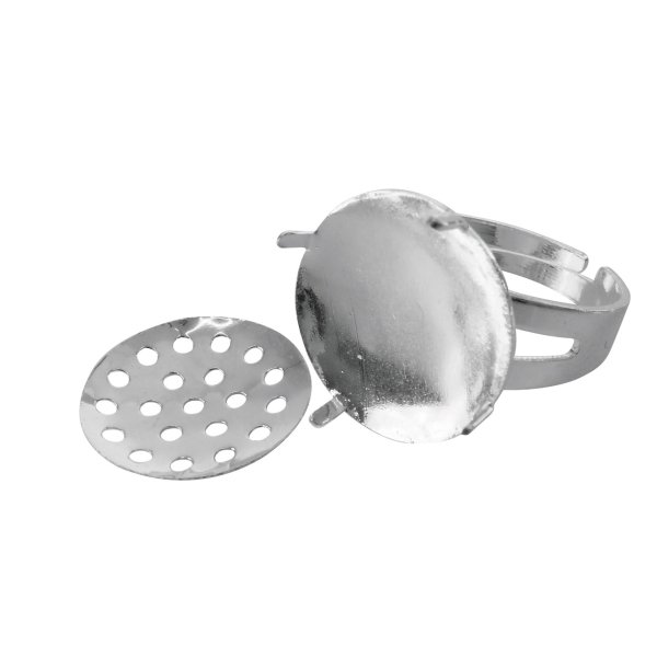 Dekoreringsring i silver, 16 mm Dekoreringsring i silver, 16 mm
