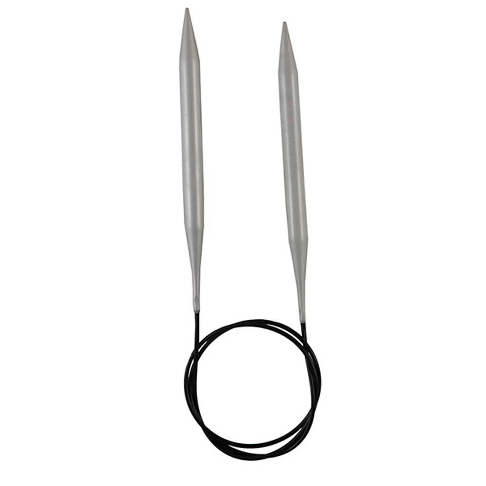Rundpinde Basix Aluminium - 100 cm/4,50 mm - Rundpinde, Strikkepinde, Strikning, Strikke, hækle, knytte og væve