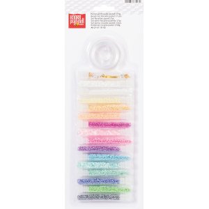 P�rlset Rocaille pastell 17 delar
