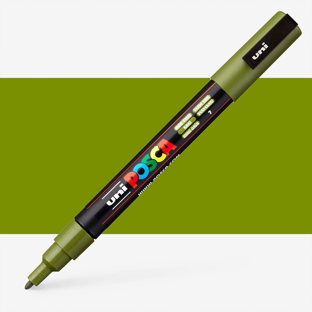 Uni Posca Marker PC-3M - Khaki grøn - Posca-penne, Markers, Penne, Penne, kridt & tusch