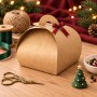 Presentaskar i kraftpapper 6 x 6 x 5,5 cm - 10-pack Presentaskar i kraftpapper 6 x 6 x 5,5 cm - 10-pack