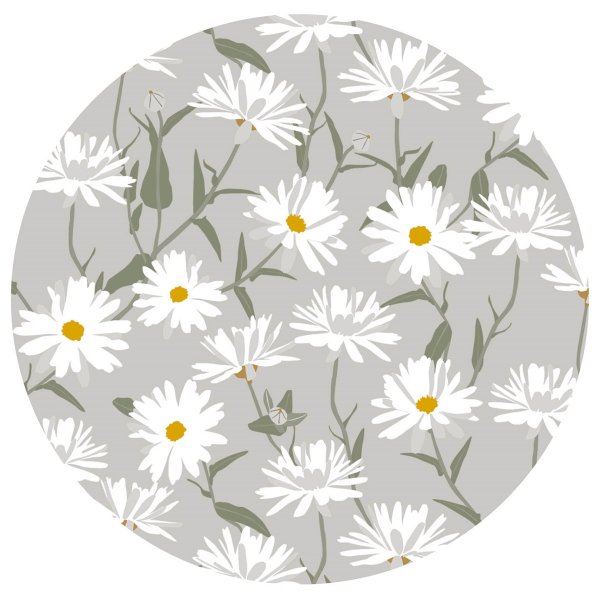 Vaxduk rund Pr�stkrage motiv - Gr�