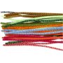 Piprensare - 6 mm - mixade frger - randiga - 30 st