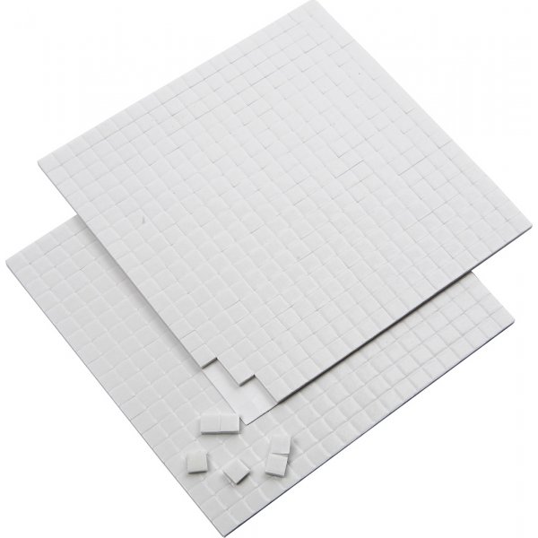 Fästkuddar 3D - vit - 2 x 400 st Fästkuddar 3D - vit - 2 x 400 st