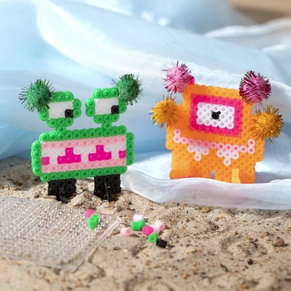 Mini DIY Kit Rörpärlor, mixade färger, Monster Mini DIY Kit Rörpärlor, mixade färger, Monster