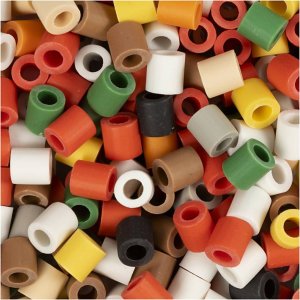 Perler NABBI BioBeads 5x5 mm Julefarger 3400 stk - Miljøvennlig Perler NABBI BioBeads 5x5 mm Julefarger 3400 stk - Miljøvennlig