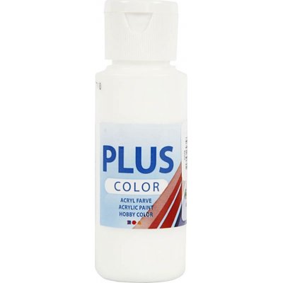 Plus Color Hobby maling - hvit - 60 ml
