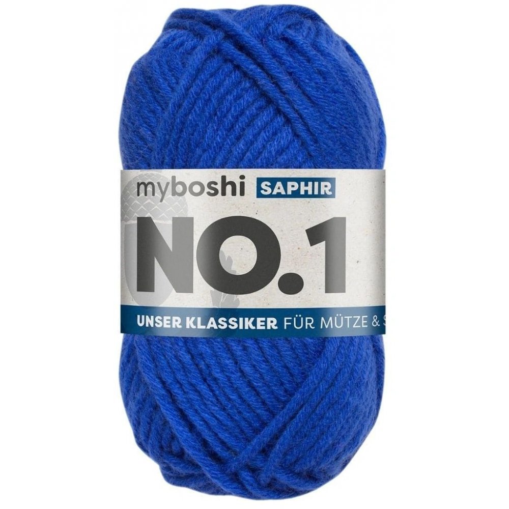 Myboshi No.1 - 50 g - Safir - Myboshi garn, Garn, Strikke, hækle, knytte og væve