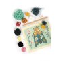 Broderikit med fj�rilsdesign i canvas