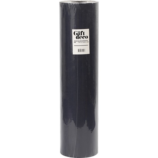 Presentpapper - svart - 100 m Presentpapper - svart - 100 m