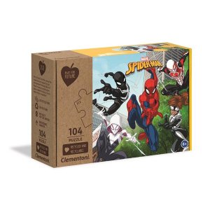 Barnepuslespill 104 brikker - Spider-Man (100 % resirkulert) Barnepuslespill 104 brikker - Spider-Man (100 % resirkulert)