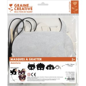 Skrapmasker för barn, 3-pack Skrapmasker för barn, 3-pack