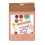 Broderikit med lotusblomma på canvas Broderikit med lotusblomma på canvas