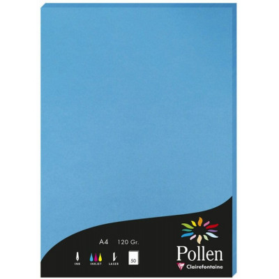 Pollen Brevpapper A4 - 50 st - Intensiv bl