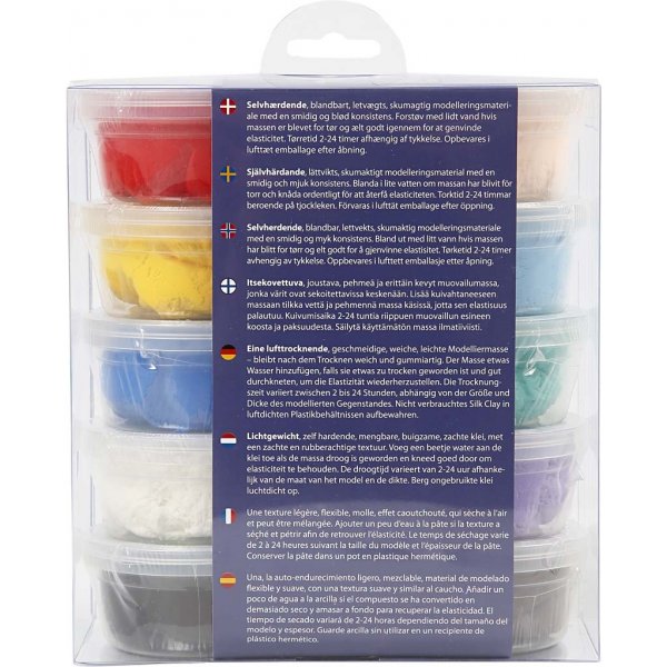 Silk Clay® - mixade färger - Basic 1 - 10 x 40 g Silk Clay® - mixade färger - Basic 1 - 10 x 40 g