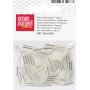 Bohemiska rocaillep�rlor 9 x 2 mm, silverglans