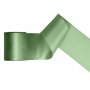 Satinband - Sage - (Bredd: 100 mm) - 25 meter