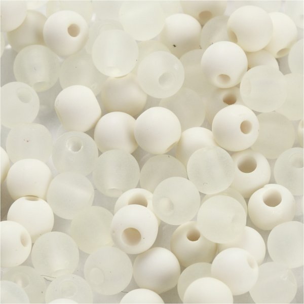 Plastpärlor - cream - 40 g Plastpärlor - cream - 40 g
