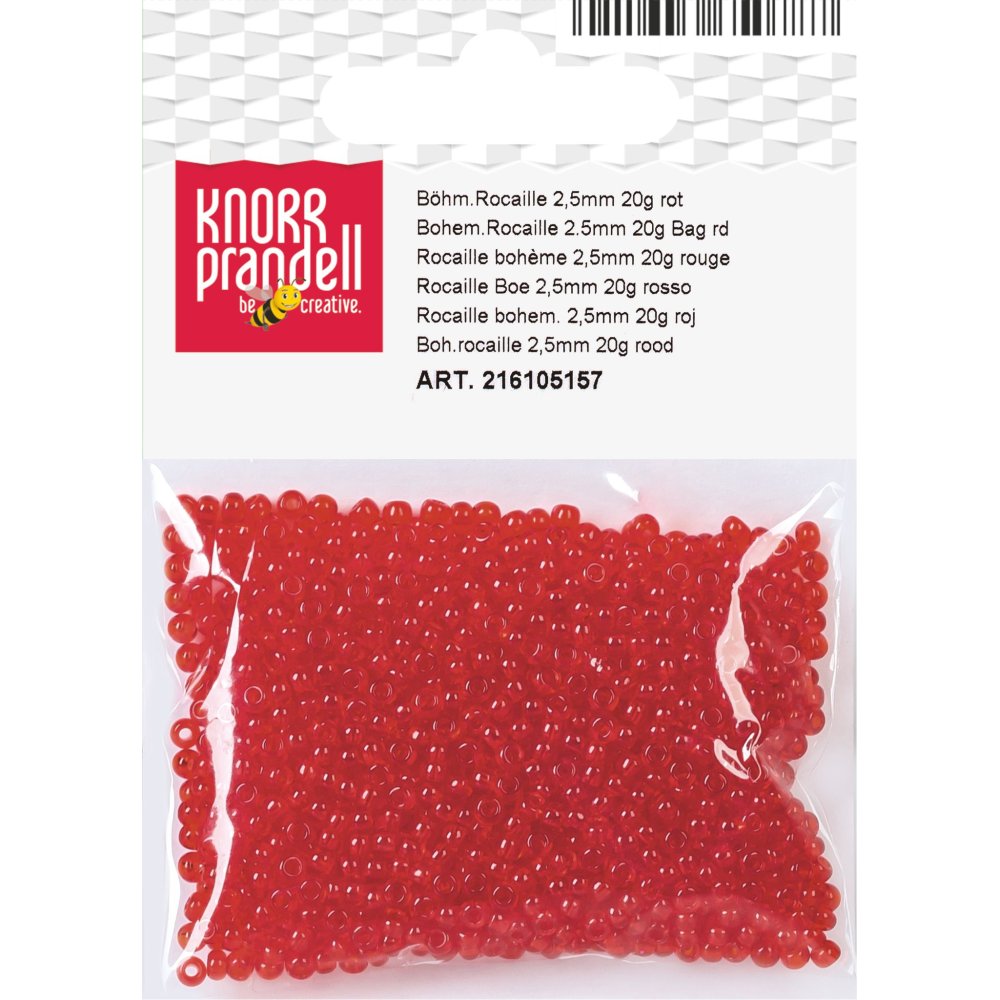 Boheme rocailleperler 2,5 mm røde 20 g - Blandinger af rocaillesperler, Rocaillesperler, Håndværk