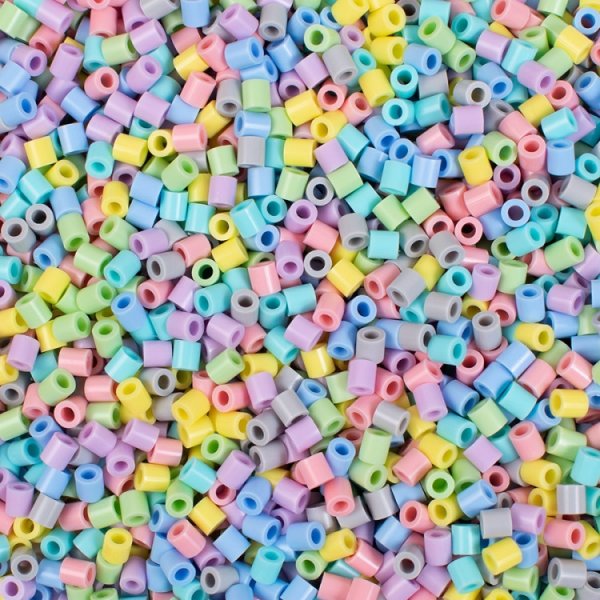 Rörpärlor pastellmix - 10000 st Rörpärlor pastellmix - 10000 st