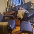 Kundbild M�beltyg Vinyl / Konstl�der Marin - 140 cm: Ville r�dda den gamla bekv�ma...