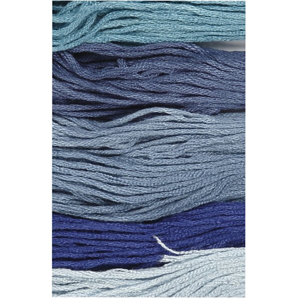 Harmoni Broderigarn - blå harmoni - 6 bunt Harmoni Broderigarn - blå harmoni - 6 bunt