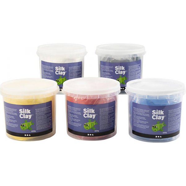 Silk Clay® - primärfärger - 6 x 650 g Silk Clay® - primärfärger - 6 x 650 g