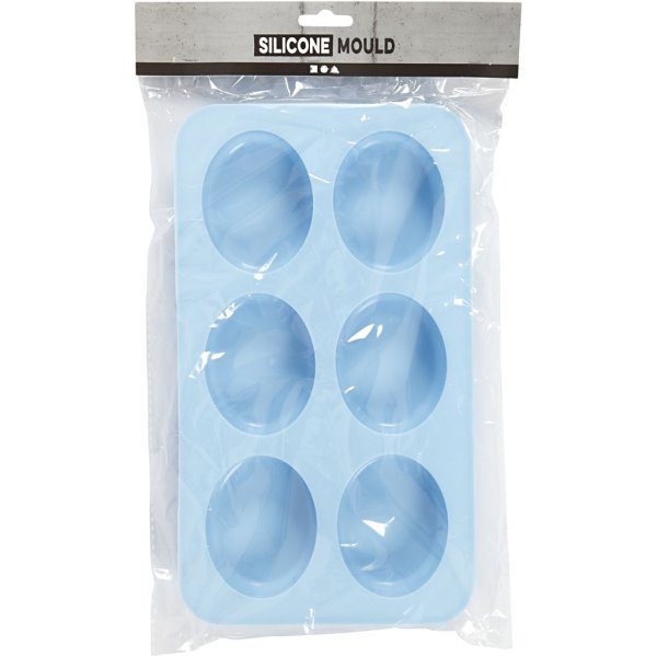 Silikonform 7,7 x 6 x 2,4 cm 6 x 100 ml - Næringsmiddelgodkjent Silikonform 7,7 x 6 x 2,4 cm 6 x 100 ml - Næringsmiddelgodkjent