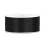 Satinband - 25 m - Svart - Bredd: 25 mm