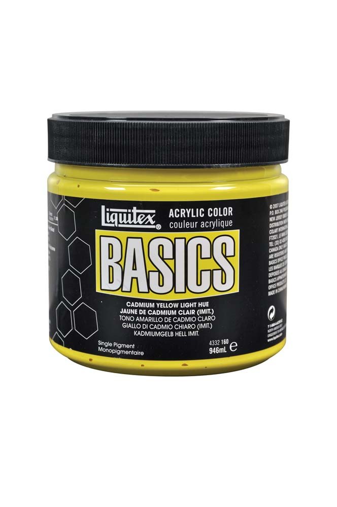 Akrylfärg Liquitex 946 ml - 160 Cadmium yellow light hue - Akrylfärger, Konstnärsfärger