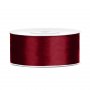 Satinband - 25 m - Vinr�tt - Bredd: 25 mm