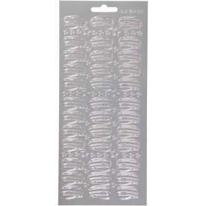 Klisterm�rker Hat 10x23 cm S�lv - 1 ark