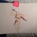 Kundbild Copic Sketch set - 72 pennor - Basfärger A: Man med svärd! :)