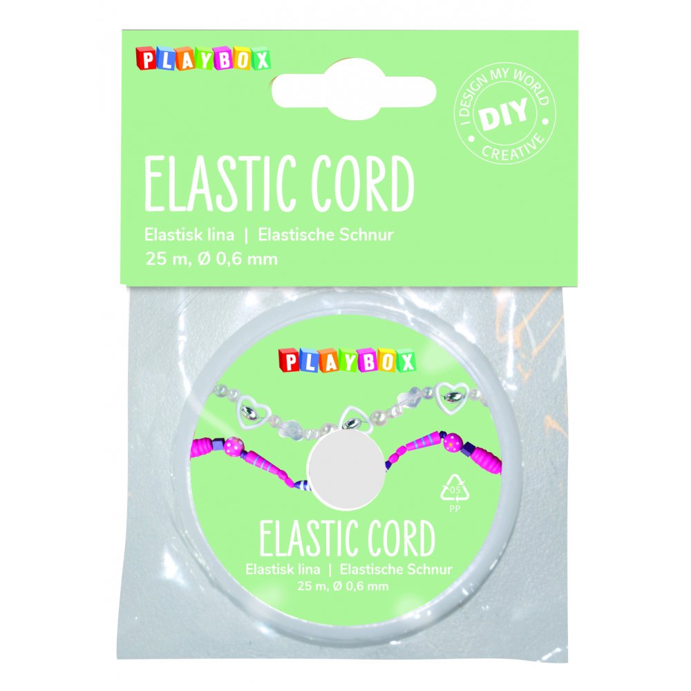 Elastisk tråd 25 m Transparent - Elastiske smykketråde, Smykkesnor & tråde, Håndværk