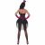 Burlesk maskeraddrkt rosett - X-Small