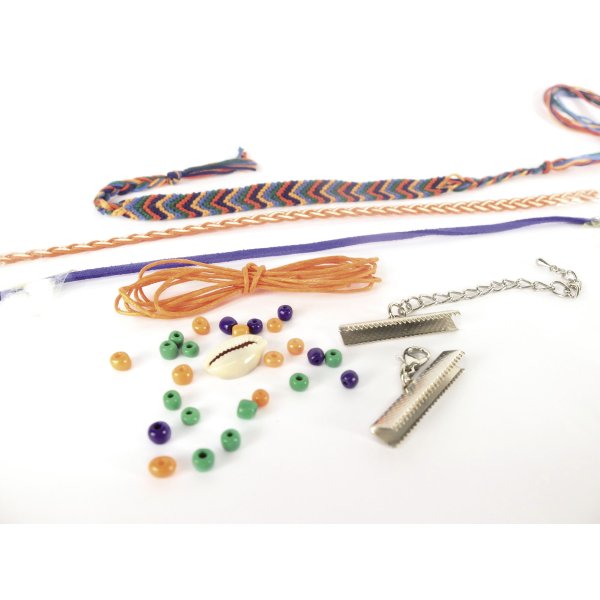 Set för att göra brasilianskt armband med 5 delar Set för att göra brasilianskt armband med 5 delar