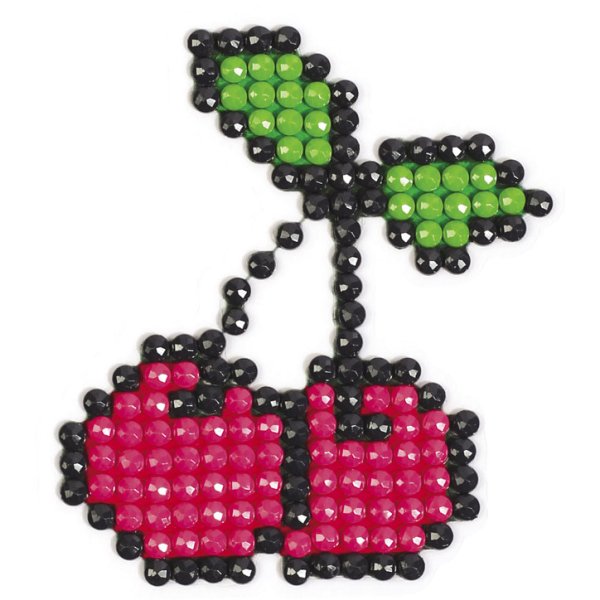 Diamond mosaic-kit med körsbärsmotiv, 10 cm Diamond mosaic-kit med körsbärsmotiv, 10 cm