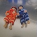 Kundbild Liten dockfigur sisal 11 cm: Till dockhus och barnbarn