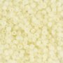 Rocaillep�rlor 3 mm Matt Frozen Vit 25 g