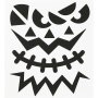 Klistermærker Halloween store ansigter 15 x 16,5 cm - 1 ark Klistermærker Halloween store ansigter 15 x 16,5 cm - 1 ark