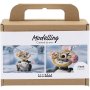 Mini DIY-s�t Modelleringsvoks Robot Gr�/Pink