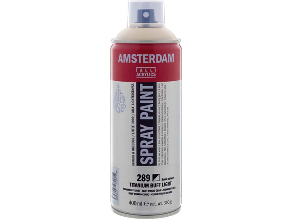 Amsterdam Spray 400 ml - Titanium Buff Light - Spraydåser, Spraymaling, Hobbyfarve