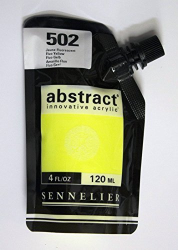 Akrylfärg Sennelier Abstract 120ml - Fluo Yellow (502) - Akrylfärger, Konstnärsfärger
