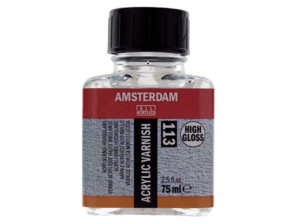 Fernis Amsterdam 75 ml - Højglans - Akryl lak, Hobbylack, Fernis og kunstner medier til kunstmaling