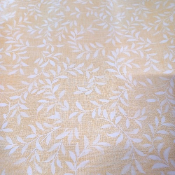 Vaxduk PVC Bladspiral gul 140 cm