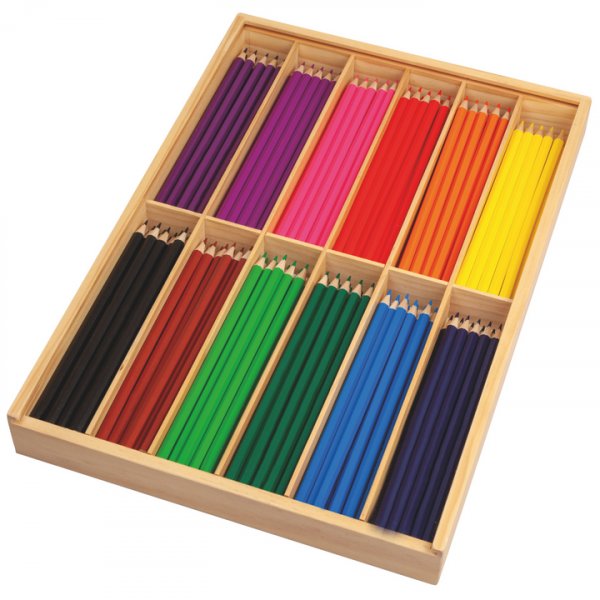 F�rgpennor sexkantiga 17 cm � 7 mm FSC 100% - 180 st