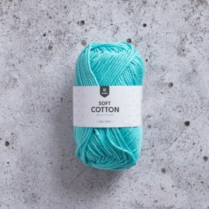 Soft Cotton garn 50 g Turkis