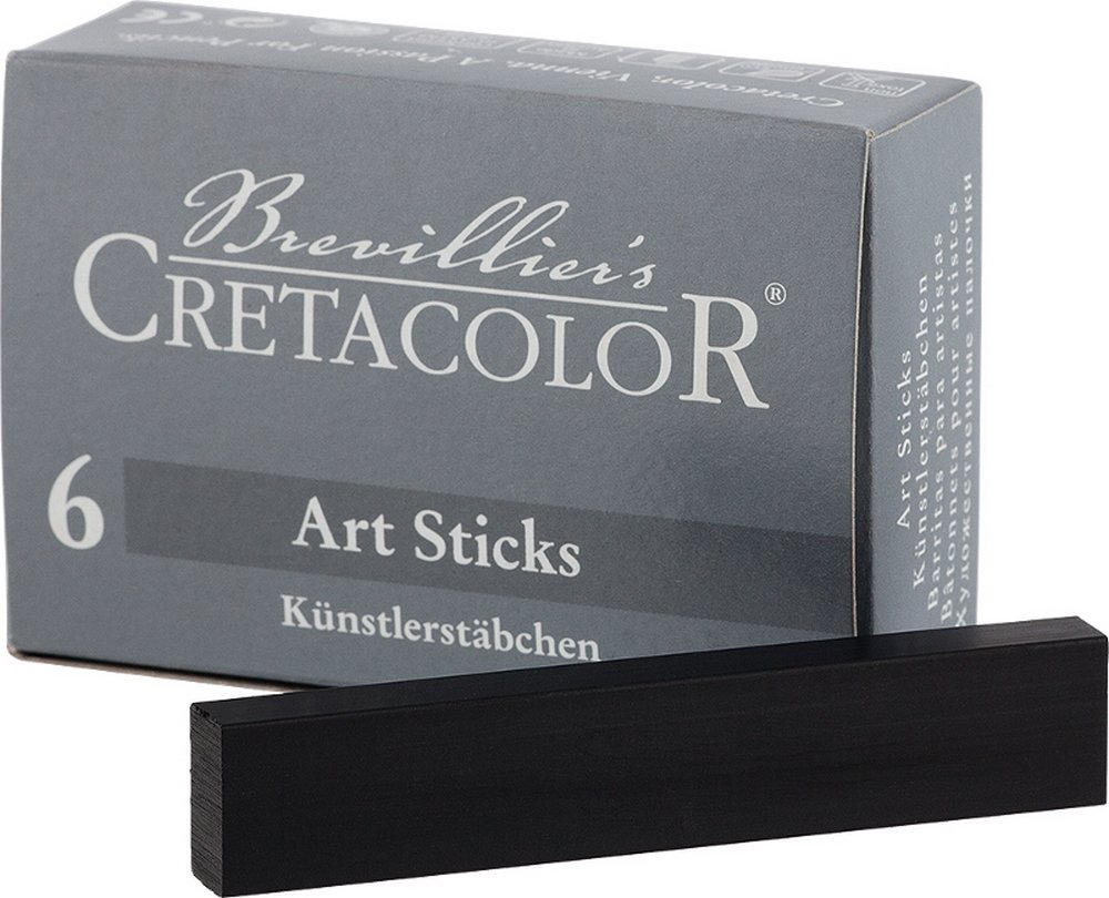 Pastelkridt Cretacolor ArtStick 13x6 mm - Nero Medium - Tørpastel, Kridt, Penne, kridt & tusch