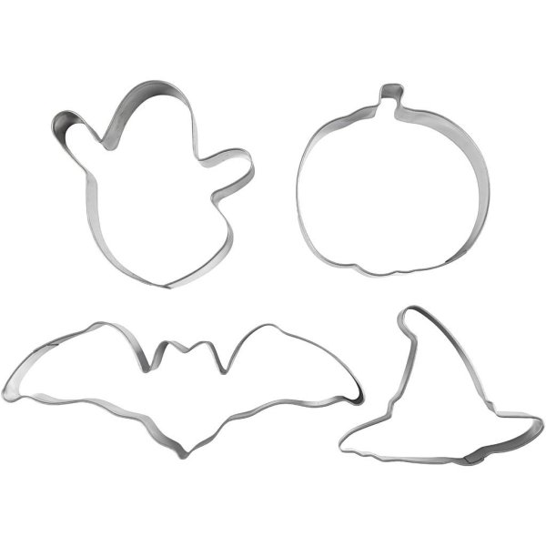 Utstickare Halloweenmotiv 4 delar 7-12,4 cm Rostfritt stål Utstickare Halloweenmotiv 4 delar 7-12,4 cm Rostfritt stål